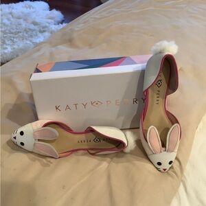 Katy Perry Collections Bunny Flats - Cream and Pink